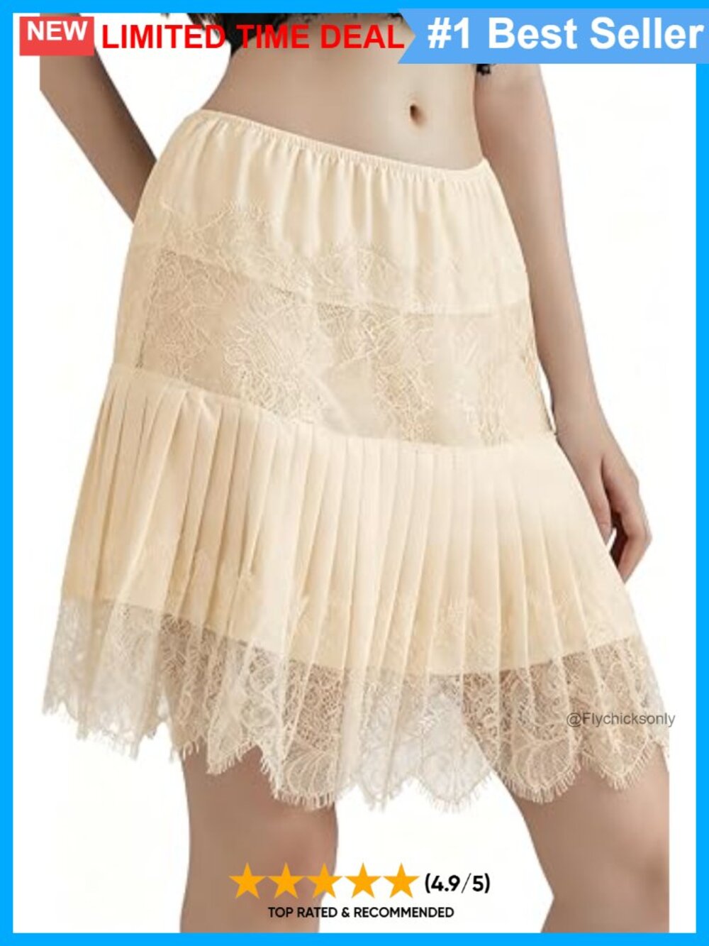 Lace Mini Skirt Y2K Ruffle Floral Layered Slip Skirt